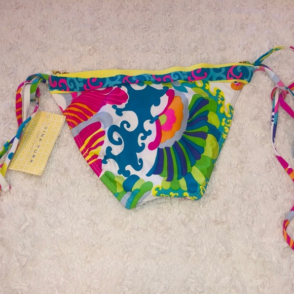 Trina Turk Bikini Separates NWT multicolor top Medium, bottoms Small - Picture 10 of 11